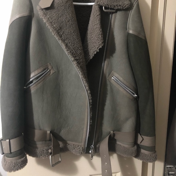 ALLSAINTS HAWLEY OVERSIZED SHEARLING JACKET - Picture 3 of 8